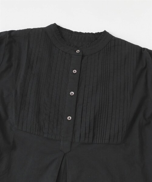 URBAN RESEARCH Sonny Label（アーバンリサーチサニーレーベル）の「荷葉立領棉質打褶禮服襯衫（その他・レディース・米色/黑色/灰色/藍色・米色/黑色/灰色/藍色）」の10枚目の写真