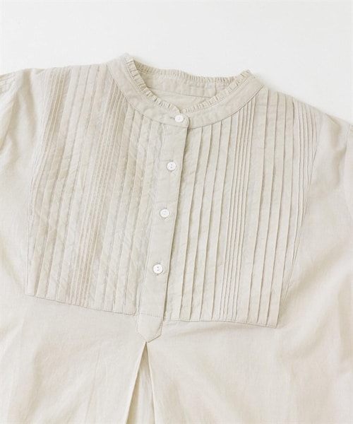 URBAN RESEARCH Sonny Label（アーバンリサーチサニーレーベル）の「荷葉立領棉質打褶禮服襯衫（その他・レディース・米色/黑色/灰色/藍色・米色/黑色/灰色/藍色）」の9枚目の写真