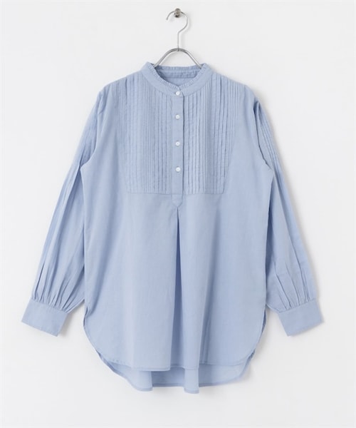 URBAN RESEARCH Sonny Label（アーバンリサーチサニーレーベル）の「荷葉立領棉質打褶禮服襯衫（その他・レディース・米色/黑色/灰色/藍色・米色/黑色/灰色/藍色）」の4枚目の写真