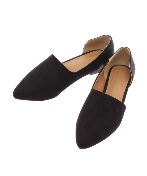 Ungrid（アングリッド）の「アウトオープンフラットシューズ（シューズ・レディース・オフホワイト/ブラック/カーキ・S/M/L）」の7枚目の写真