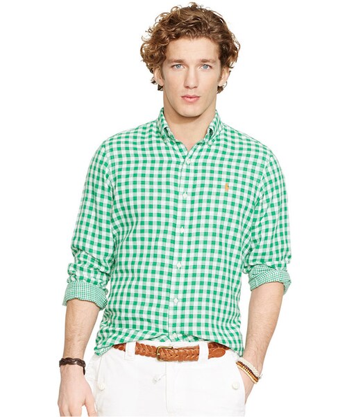 POLO RALPH LAUREN（ポロ ラルフ ローレン）の「Polo Ralph Lauren Double-Faced Checked Shirt（シャツ/ブラウス・メンズ・Green Gingham/Red Gingham/Royal Gingham・S/L/XXL/XL/M）」の4枚目の写真