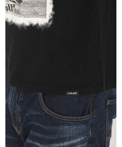schott（ショット）の「SCH-SS T SKATEBOARDE（トップス・BLACK/WHITE・S/M/L）」の12枚目の写真