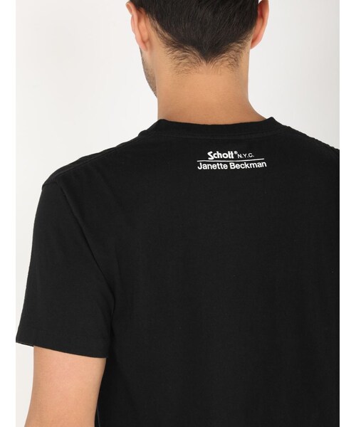 schott（ショット）の「SCH-SS T SKATEBOARDE（トップス・BLACK/WHITE・S/M/L）」の13枚目の写真