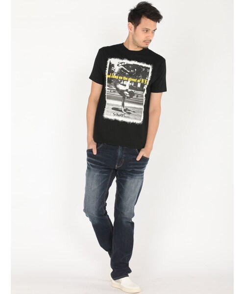schott（ショット）の「SCH-SS T SKATEBOARDE（トップス・BLACK/WHITE・S/M/L）」の14枚目の写真