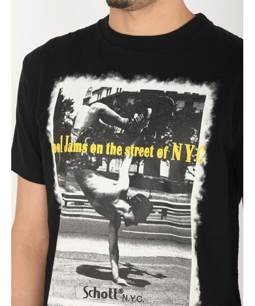 schott（ショット）の「SCH-SS T SKATEBOARDE（トップス・BLACK/WHITE・S/M/L）」の11枚目の写真