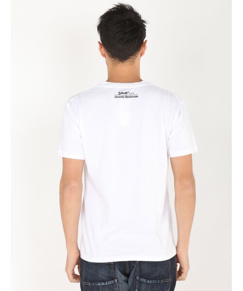 schott（ショット）の「SCH-SS T SKATEBOARDE（トップス・BLACK/WHITE・S/M/L）」の4枚目の写真