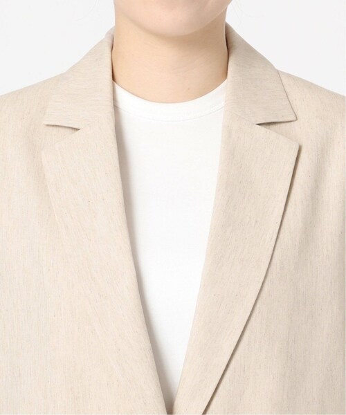 Noble（ノーブル）の「《予約》コットンリネンパワーショルダージレ（ジャケット/アウター・ブラック/(001)/36/在庫あり/38）」の14枚目の写真