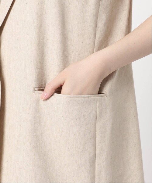 Noble（ノーブル）の「《予約》コットンリネンパワーショルダージレ（ジャケット/アウター・ブラック/(001)/36/在庫あり/38）」の19枚目の写真