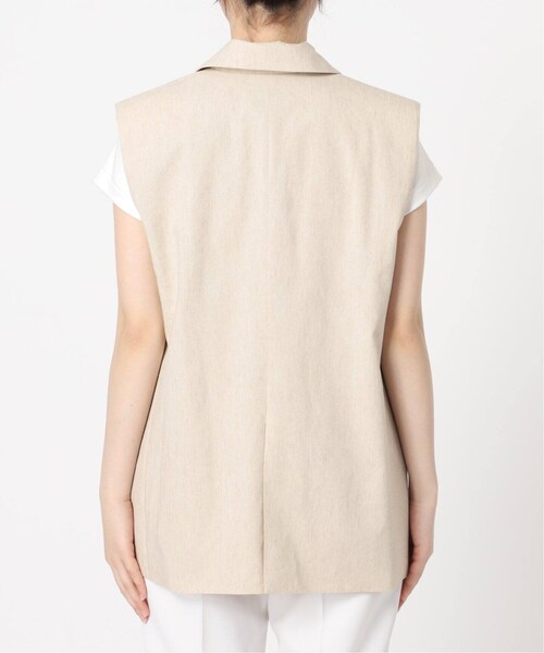 Noble（ノーブル）の「《予約》コットンリネンパワーショルダージレ（ジャケット/アウター・ブラック/(001)/36/在庫あり/38）」の13枚目の写真