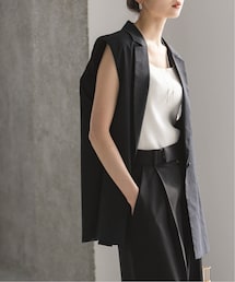 Noble | 《予約》コットンリネンパワーショルダージレ(ジャケット/アウター)