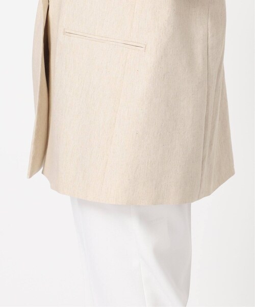 Noble（ノーブル）の「《予約》コットンリネンパワーショルダージレ（ジャケット/アウター・ブラック/(001)/36/在庫あり/38）」の18枚目の写真