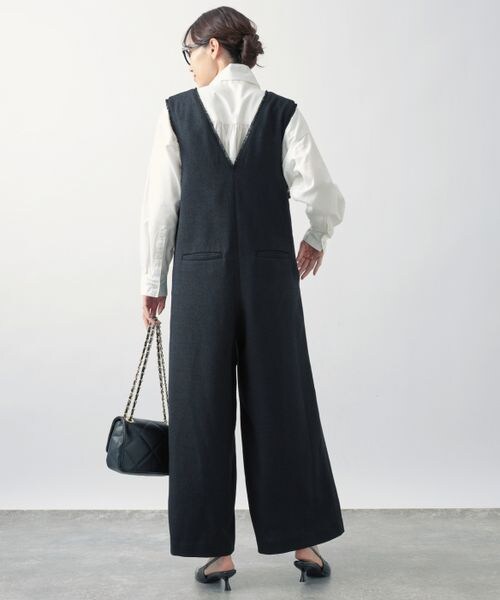 新品　タグ付　ツイードVネックオールインワン　バンヤードストーム BARNYARDSTORM（バンヤードストーム）の「ツイードVネック