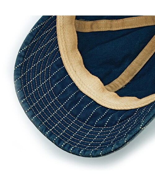 FULLCOUNT（フルカウント）の「6024HW-1 Indigo Wabash Stripe Mechanic Cap Hand Wash（その他・Other・M/L）」の7枚目の写真