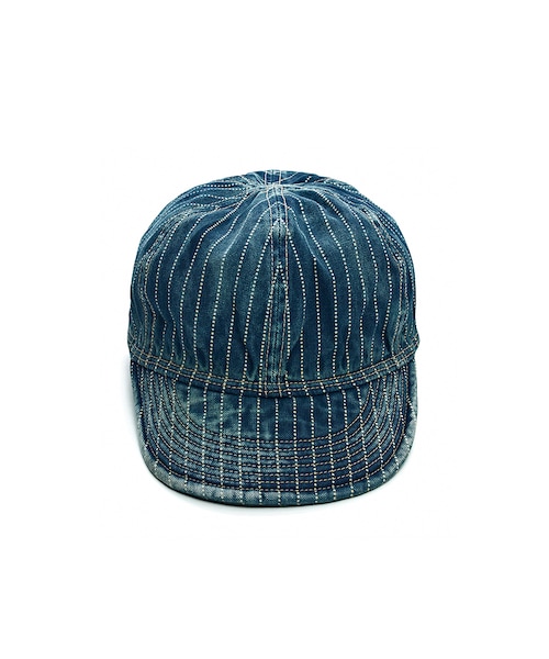 FULLCOUNT（フルカウント）の「6024HW-1 Indigo Wabash Stripe Mechanic Cap Hand Wash（その他・Other・M/L）」の2枚目の写真