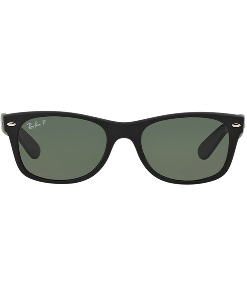 Ray-Ban(レイバン)の「Ray-Ban Sunglasses, RAY-BAN RB2132 52 NEW WAYFARER(サングラス・メンズ・BLACK MATTE/GREEN POLAR)」の2枚目の写真
