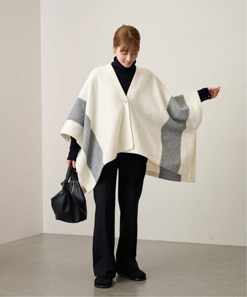 FRAMeWORK　loomer fabric　ポンチョ FRAMeWORK（フレームワーク）の「loomer fabricポンチョ