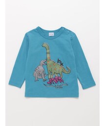HAKKA BABY（ハッカベビー）の「[ベビー]恐竜プリントTシャツ（トップス・キッズ）」