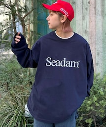 CIAOPANIC TYPY | 【WEB限定】【ユニセックス】SEADAMロゴプリントビッグシルエットロンTee(Tシャツ/カットソー)