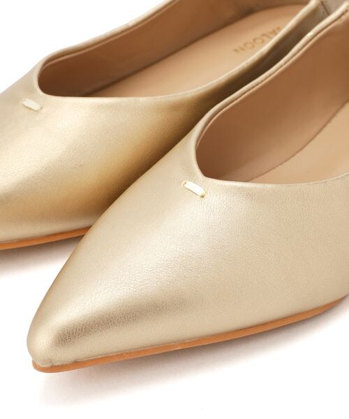 saloon（サルーン）の「ポインテッドパンプス（シューズ・シルバー01/ゴールド02/ブラック19・S(22.5cm)/M(23.5cm)/L(24.5cm)）」の20枚目の写真