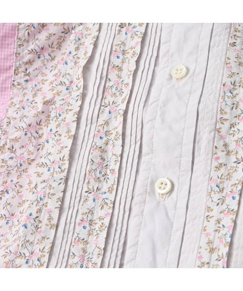 45R★カディ小花プリントの908ビッグーグーシャツ サイズ5 45R（フォーティファイブアール）の「バチスト小花プリントの908ビッ