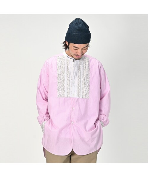 45R★カディ小花プリントの908ビッグーグーシャツ サイズ5 45R（フォーティファイブアール）の「カディ小花プリントの908ビッ