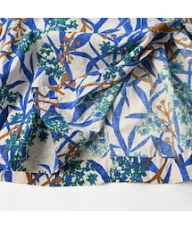 【美品】45R　フォーティーファイブアール　 シオンプリントのくしゅくしゅドレス 45R（フォーティファイブアール）の「シオンプリントのくしゅく