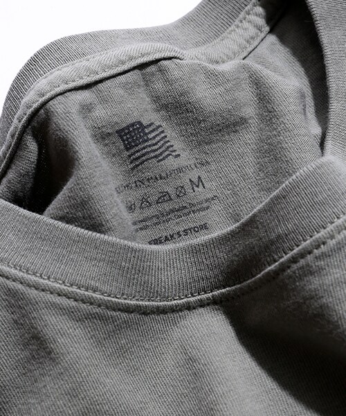 FREAK'S AMERICA（フリークスアメリカ）の「ORGANIC COTTON CREWNECK POCKET T（トップス・メンズ・ホワイト/チャコールグレー/ベージュ/オリーブ/ブルー・S/M/L）」の10枚目の写真