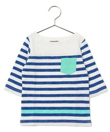 GLOBAL WORK | 【キッズ】１５ＳＳパネルボーダー７分袖(トップス)