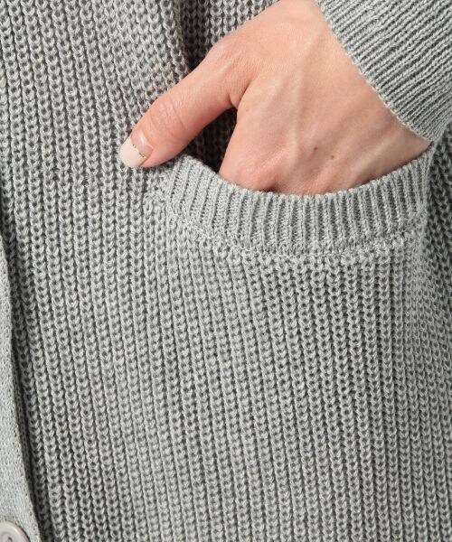 Heather（ヘザー）の「【店舗限定】アゼアミロングカーディガン / Heather be（トップス・レディース・ホワイト 08/グレー 12・FREE）」の9枚目の写真