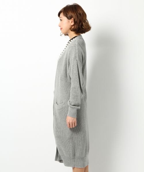 Heather（ヘザー）の「【店舗限定】アゼアミロングカーディガン / Heather be（トップス・レディース・ホワイト 08/グレー 12・FREE）」の4枚目の写真
