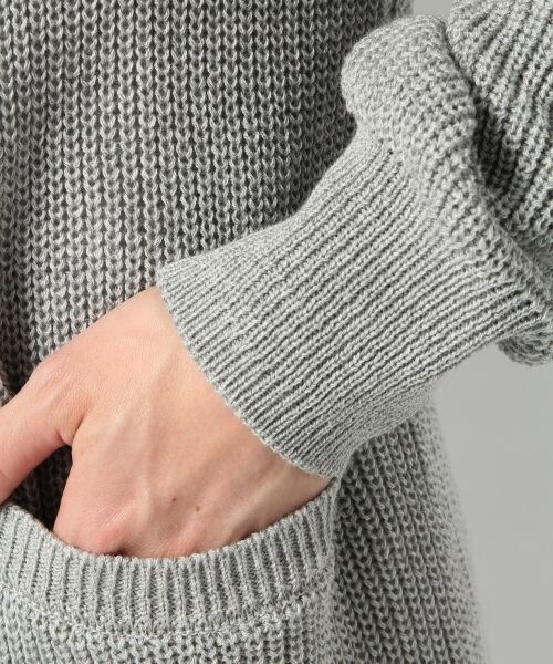 Heather（ヘザー）の「【店舗限定】アゼアミロングカーディガン / Heather be（トップス・レディース・ホワイト 08/グレー 12・FREE）」の8枚目の写真