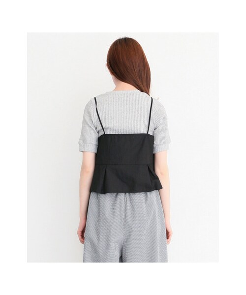 KBF（ケイビーエフ）の「ショートキャミソール（トップス・レディース・NAVY/BLACK/L/BEIGE・one）」の8枚目の写真