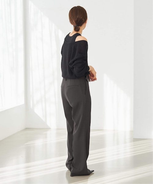 Plate プラージュ　Track パンツ 38 plage（プラージュ）の「《予約》TWILL STRETCH スラックス