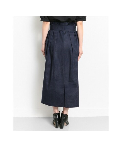 KBF（ケイビーエフ）の「ピンストWリボンスカート（スカート・レディース・NAVY/BLACK/BEIGE・one）」の9枚目の写真