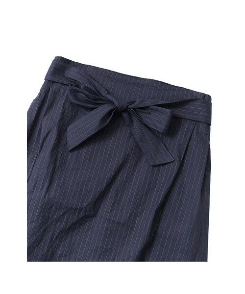KBF（ケイビーエフ）の「ピンストWリボンスカート（スカート・レディース・NAVY/BLACK/BEIGE・one）」の10枚目の写真