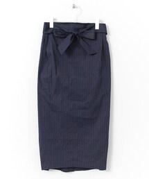 KBF | ピンストWリボンスカート(スカート)