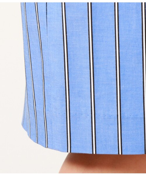 ROPE'（ロペ）の「【先行予約】ストライプストレッチタイトスカート（スカート・レディース・ホワイト/ブルー・36/38/40）」の8枚目の写真