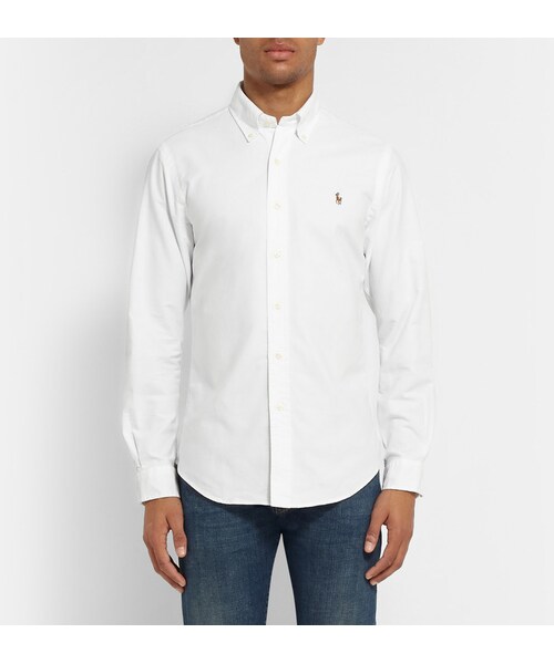 POLO RALPH LAUREN（ポロ ラルフ ローレン）の「Polo Ralph Lauren Slim-Fit Cotton Oxford Shirt（シャツ/ブラウス・メンズ・White・M）」の6枚目の写真