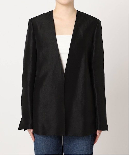 plage（プラージュ）の「《予約》Shantung V Neck ジャケット