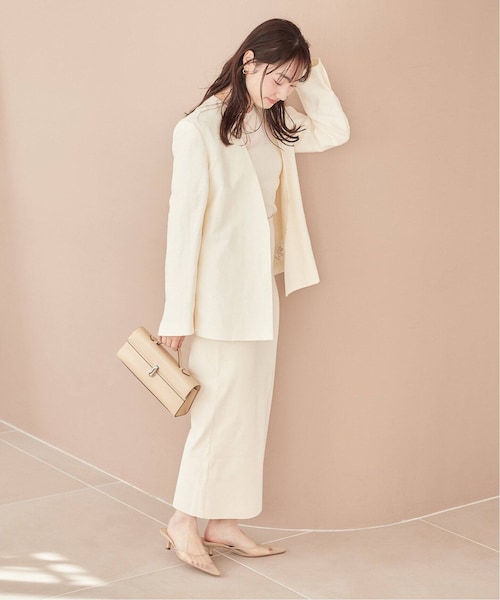 plage Shantung V Neck ジャケット plage（プラージュ）の「《予約》Shantung V Neck ジャケット