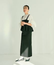 PUAL CE CIN | 【Du noir】スポンディッシュナロースカート(スカート)