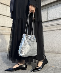 CAPRICIEUX LE'MAGE | メタリック巾着バッグ(ハンドバッグ)