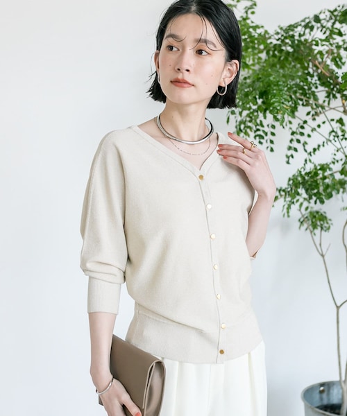 25AW【新品タグ付】yak mix loose ニット　サックスブルー yak mix loose ニット サックスブルー