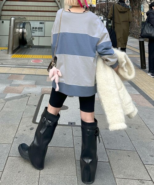 w closet（ダブルクローゼット）の「★先行予約★【Alley】配色切替プルオーバー【2月上旬入荷】（その他・レディース・ピンク/ブルー・FREE）」の9枚目の写真