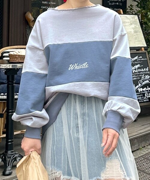 w closet（ダブルクローゼット）の「★先行予約★【Alley】配色切替プルオーバー【2月上旬入荷】（その他・レディース・ピンク/ブルー・FREE）」の19枚目の写真