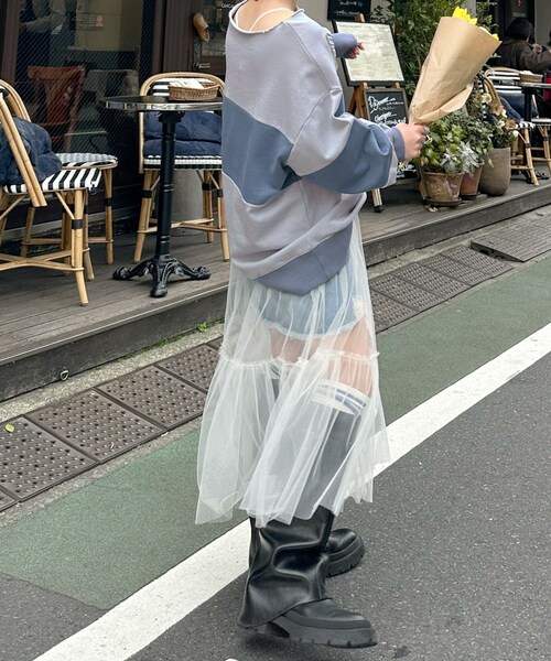 w closet（ダブルクローゼット）の「★先行予約★【Alley】配色切替プルオーバー【2月上旬入荷】（その他・レディース・ピンク/ブルー・FREE）」の18枚目の写真