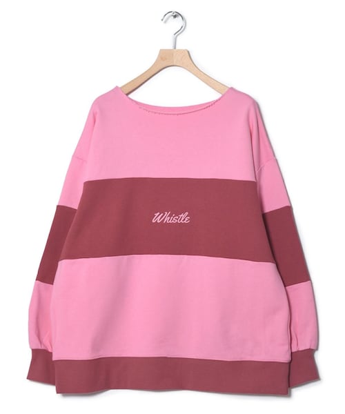 w closet（ダブルクローゼット）の「★先行予約★【Alley】配色切替プルオーバー【2月上旬入荷】（その他・レディース・ピンク/ブルー・FREE）」の3枚目の写真