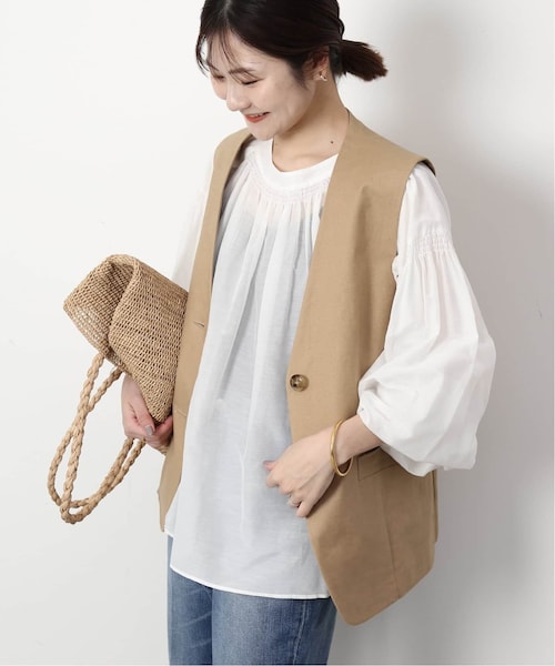 SLOBE IENA（スローブイエナ）の「《予約》シルク混2WAYブラウス 