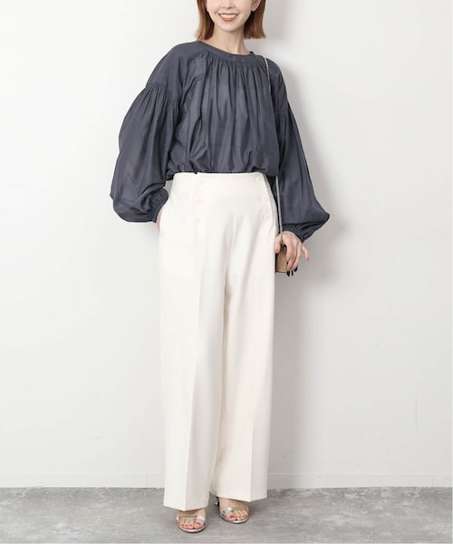 SLOBE IENA（スローブイエナ）の「《予約》シルク混2WAYブラウス 