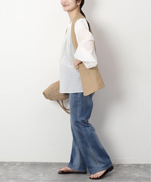 SLOBE IENA（スローブイエナ）の「《予約》シルク混2WAYブラウス 